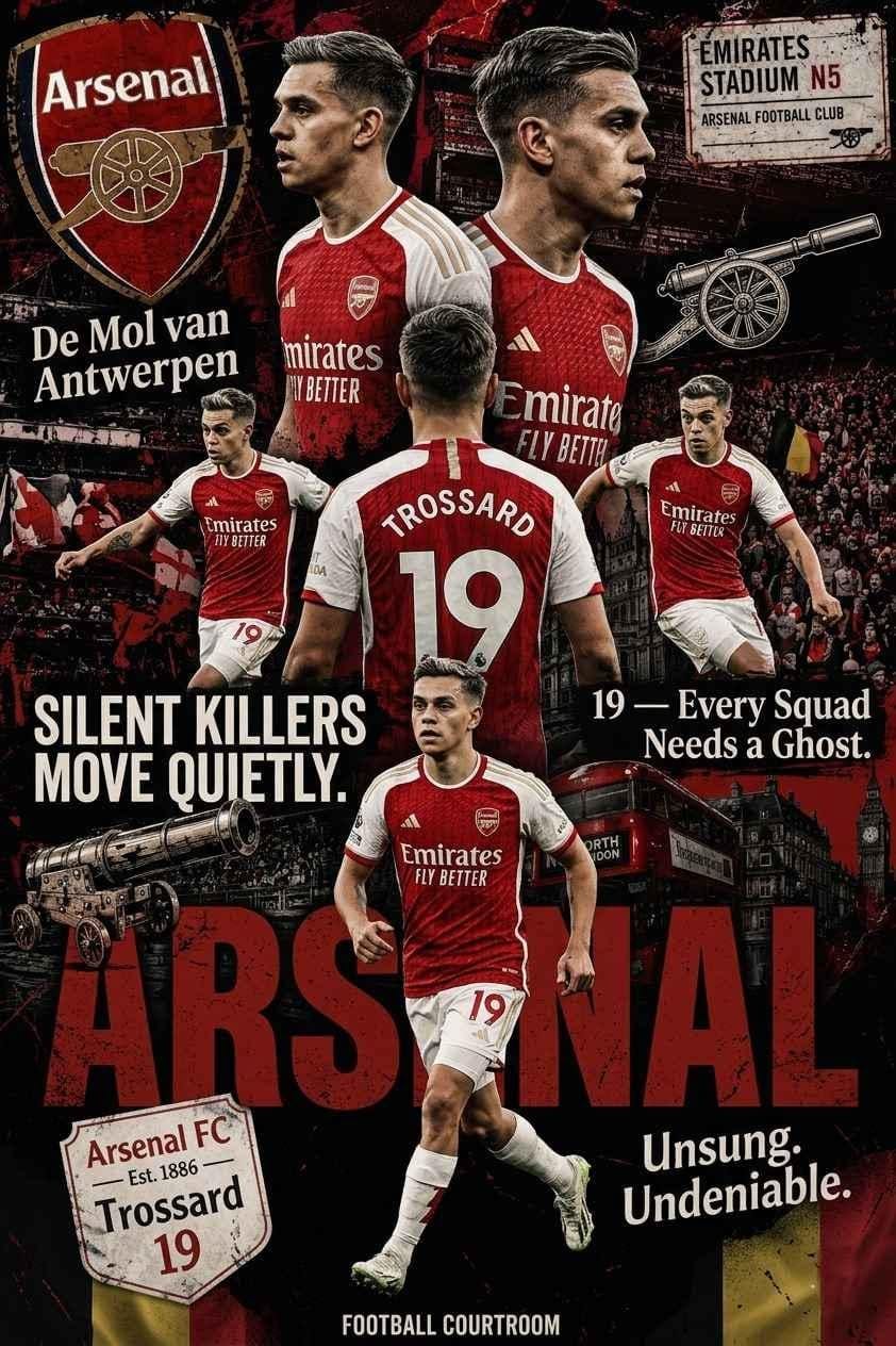 Leandro Trossard Arsenal Football Poster Silent Killers Wall Art, Sports Decor