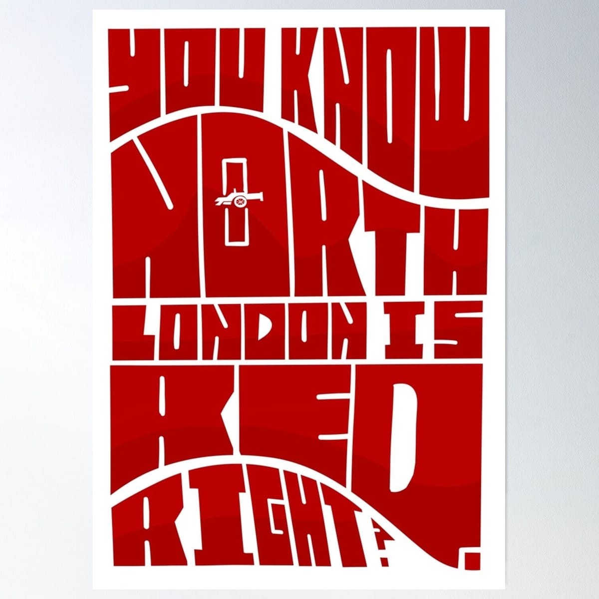 North London Is Red. Right? Poster