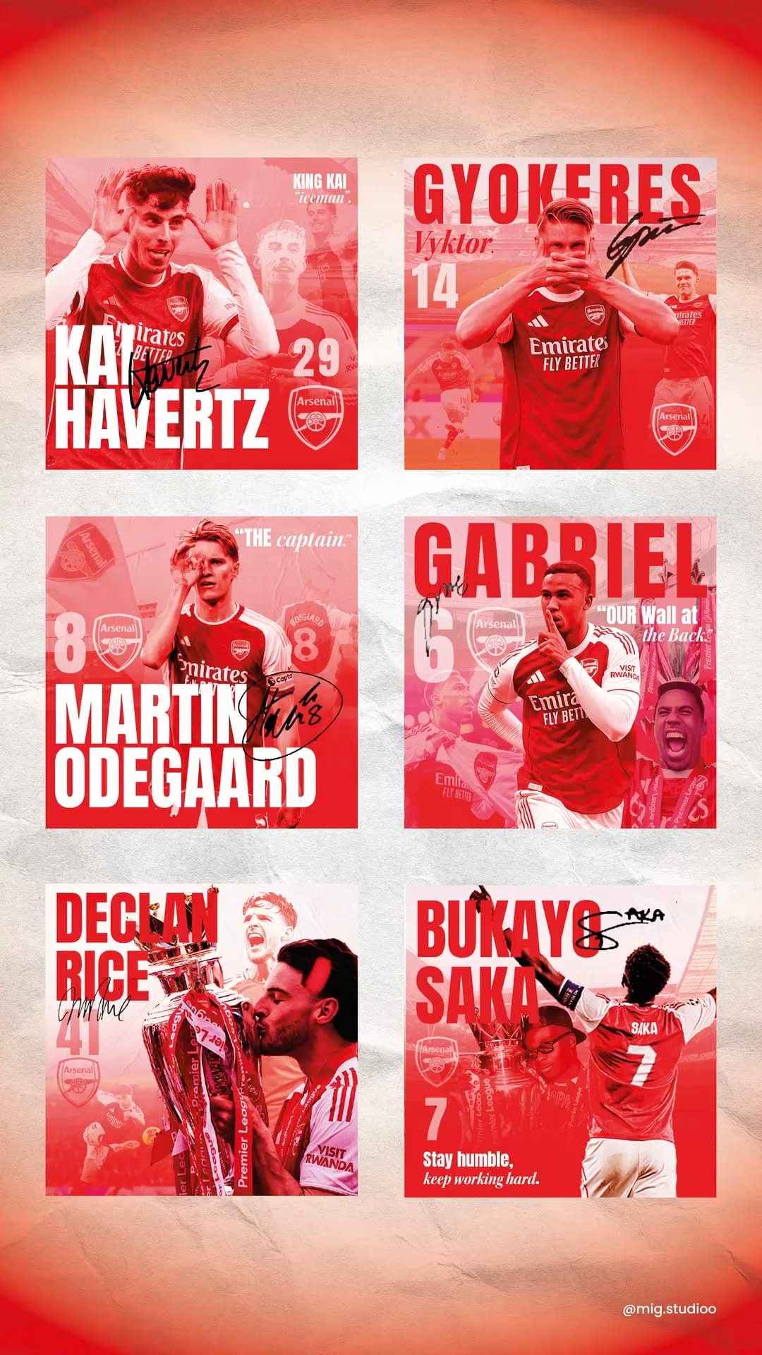 Arsenal Players Poster.