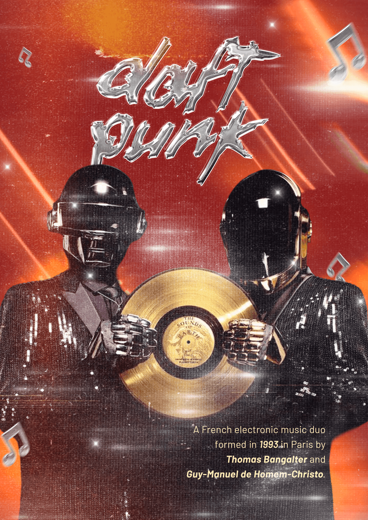 DAFT PUNK || RETRO STYLE POSTER