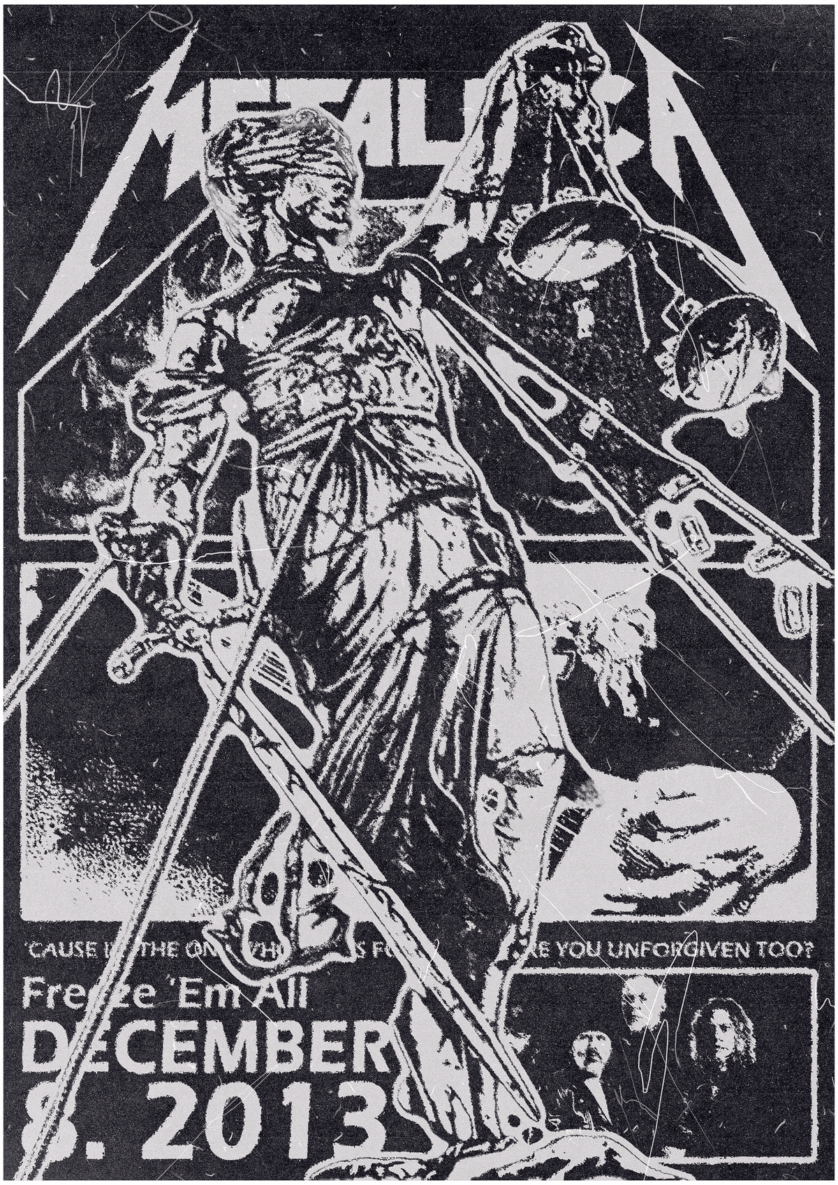 metallica grunge poster