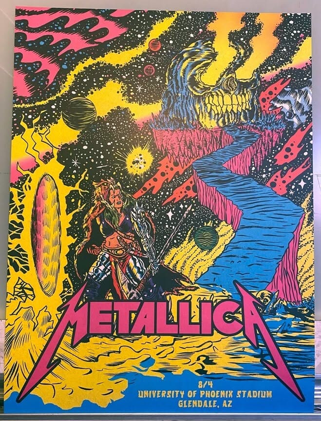 Metallica At University Of Phoenix Stadium, Glendale, Az. August 4, 2017, Print