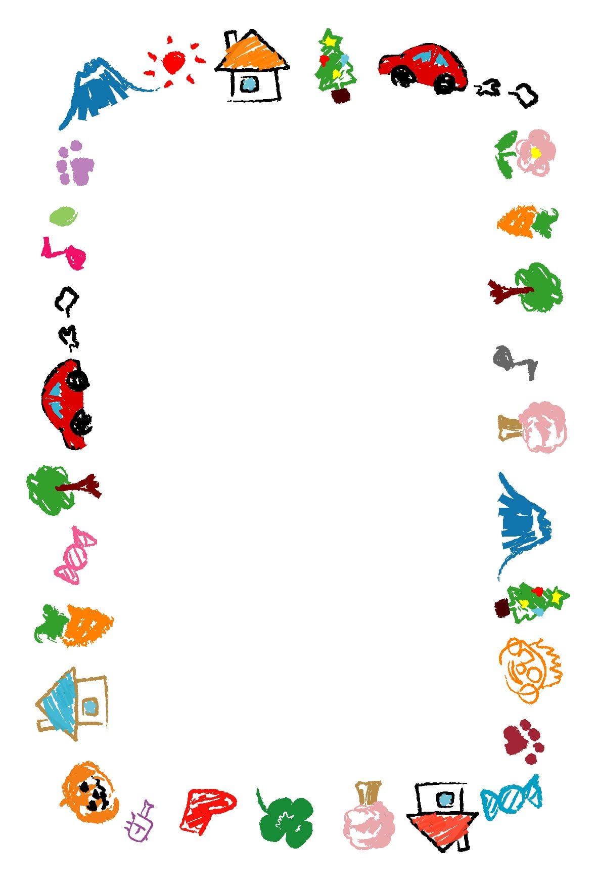 多目的・おえかき飾り枠-ダウンロード｜かわいい無料イラスト 印刷素材.net
