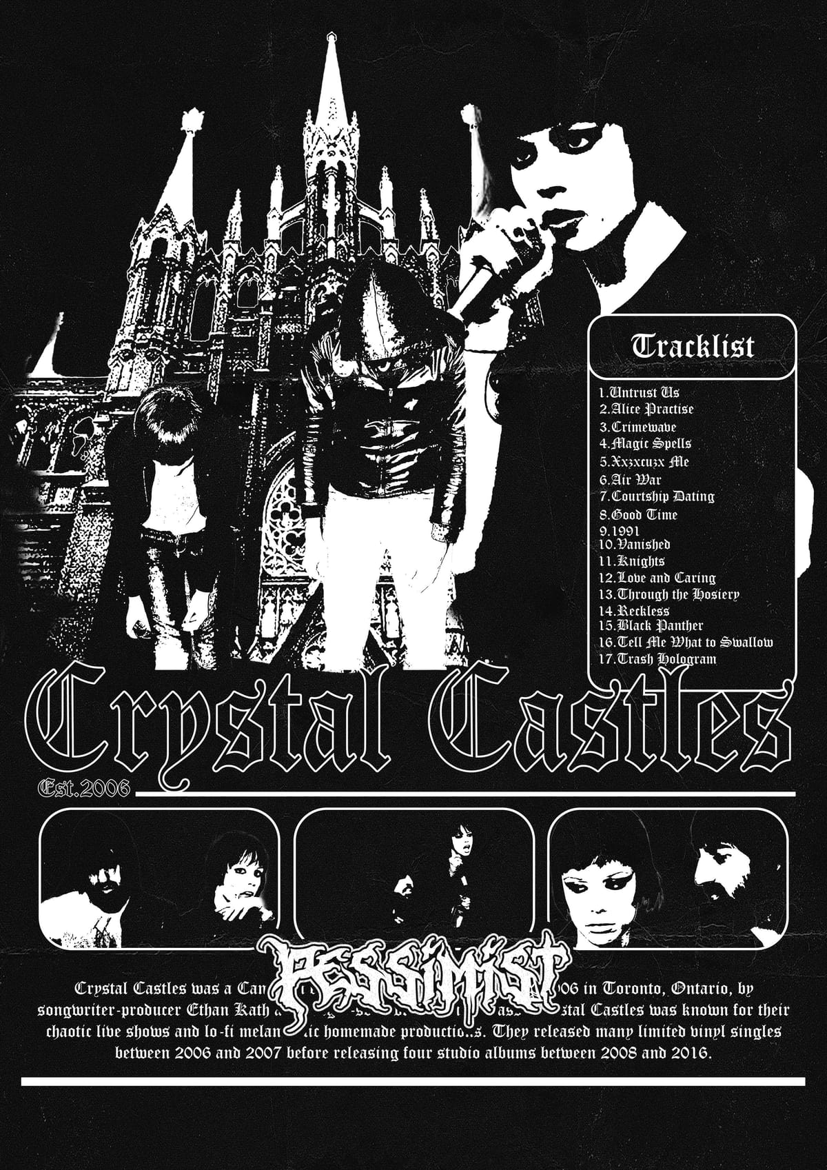 CRYSTAL CASTLES POSTER