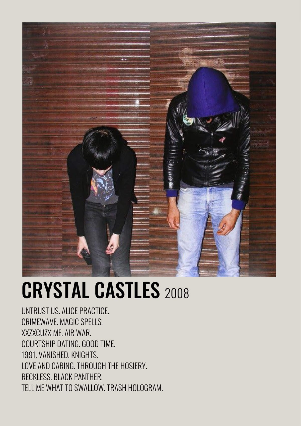 Crystal Castles Music Poster