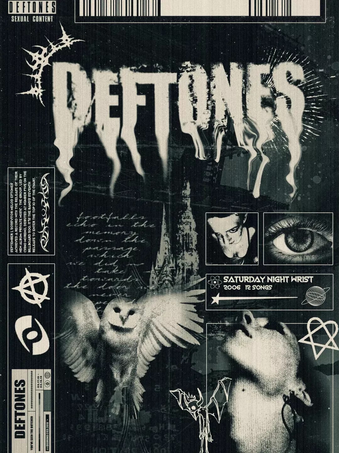 Deftones - Fan made poster // Band poster