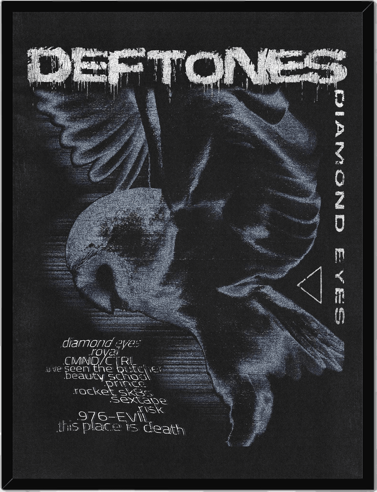 Deftones "Diamond Eyes" Poster - Y2K Grungy Shoegaze Wall Decor for Collectors