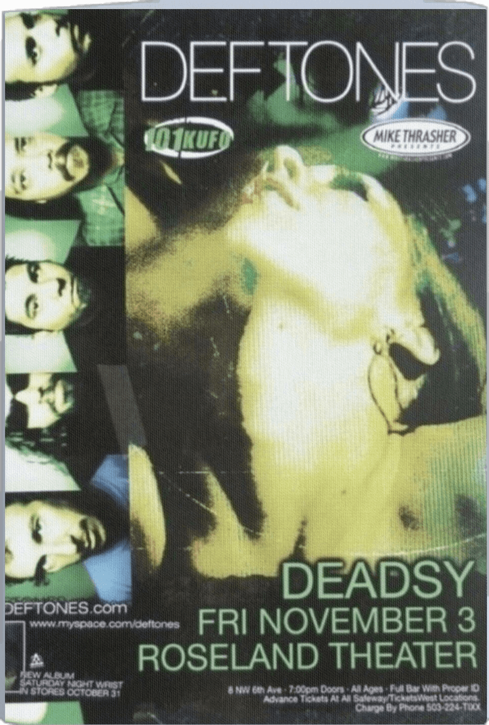 Deftones Shoegaze Nu Metal Promo Canvas Print by pierrussy