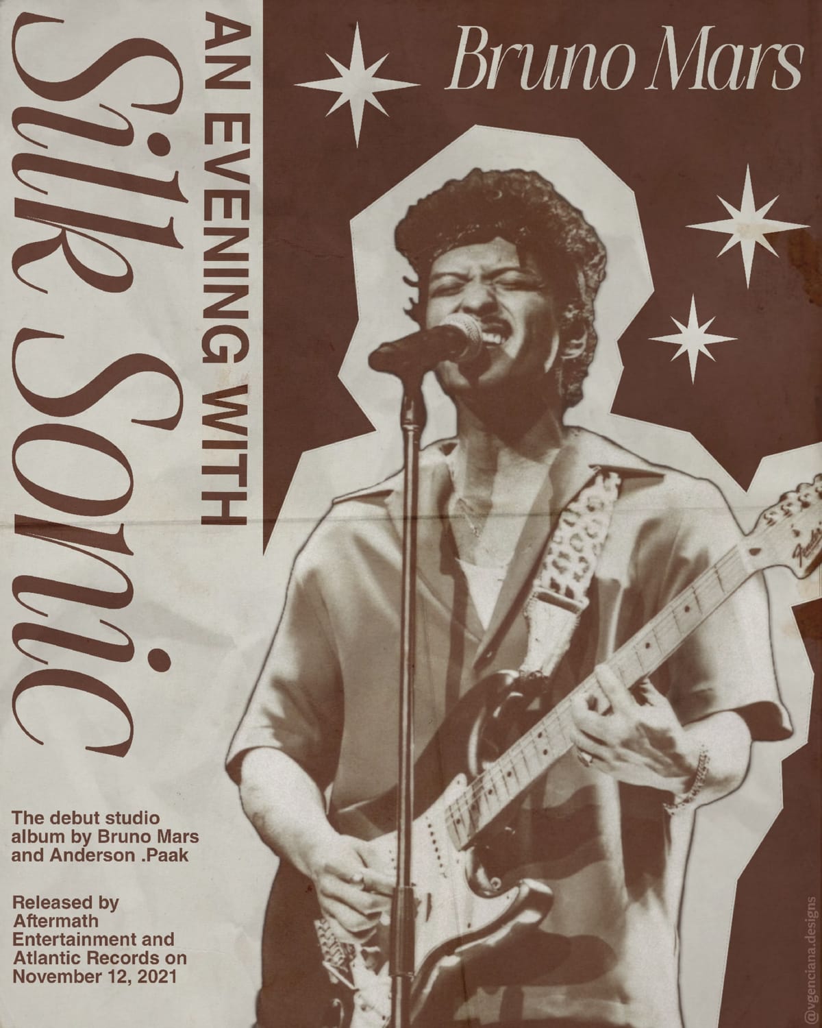 bruno mars silk sonic poster