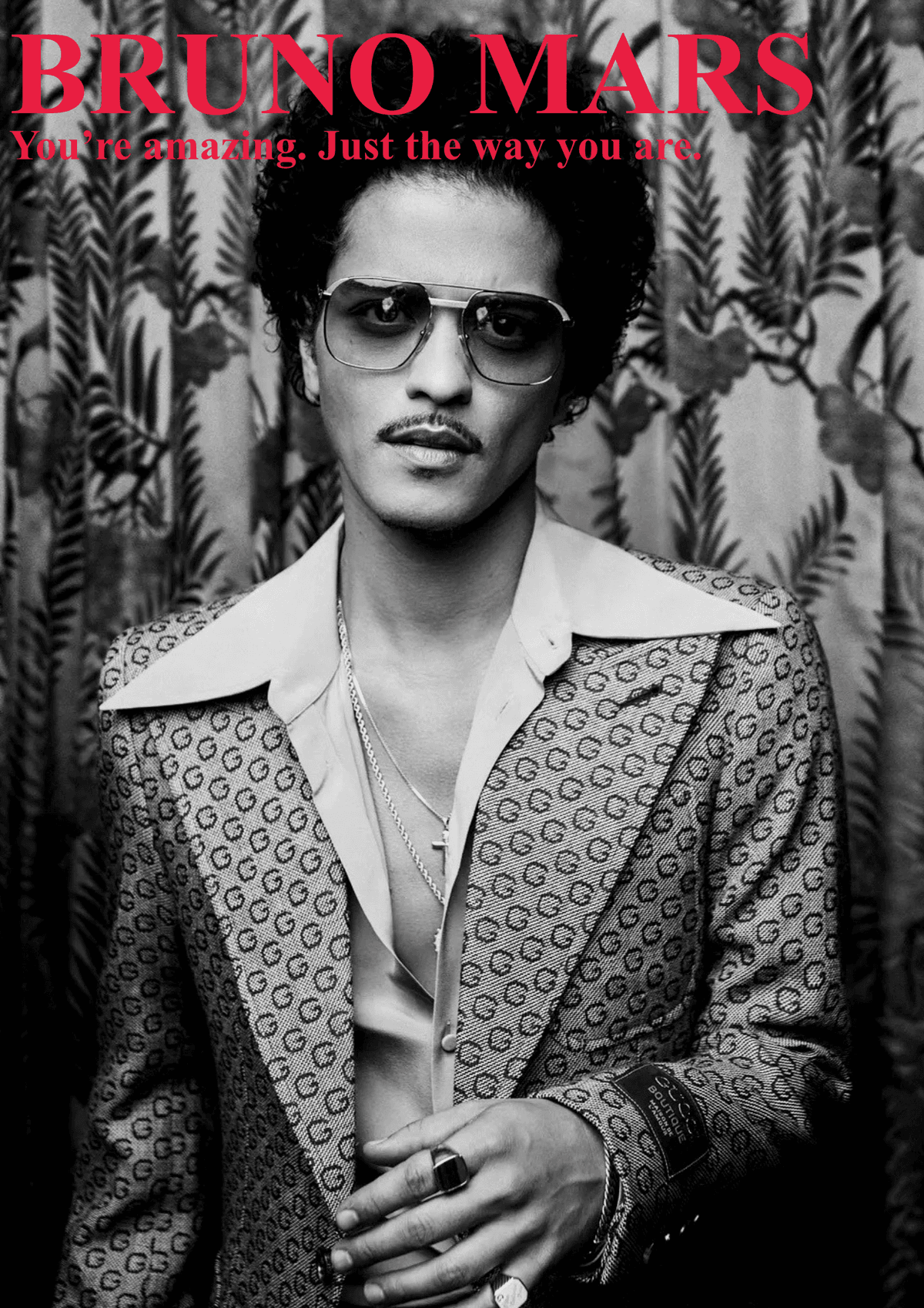 Bruno Mars poster- Just the way you are