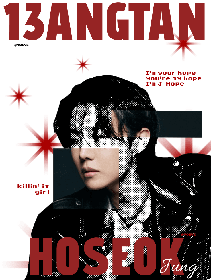 happy 13th anniversary, tannies! J-Hope of BTS  4/7
