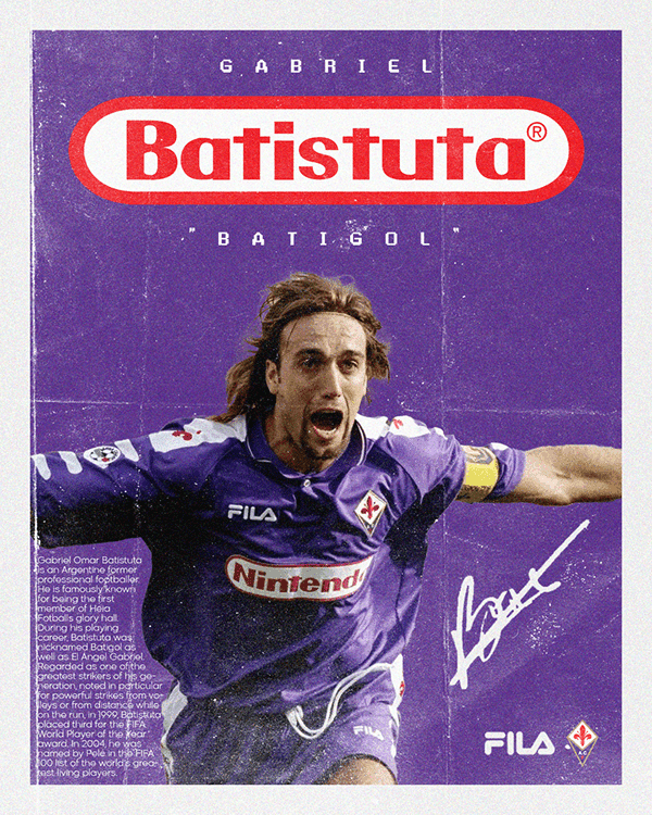 Batistuta poster