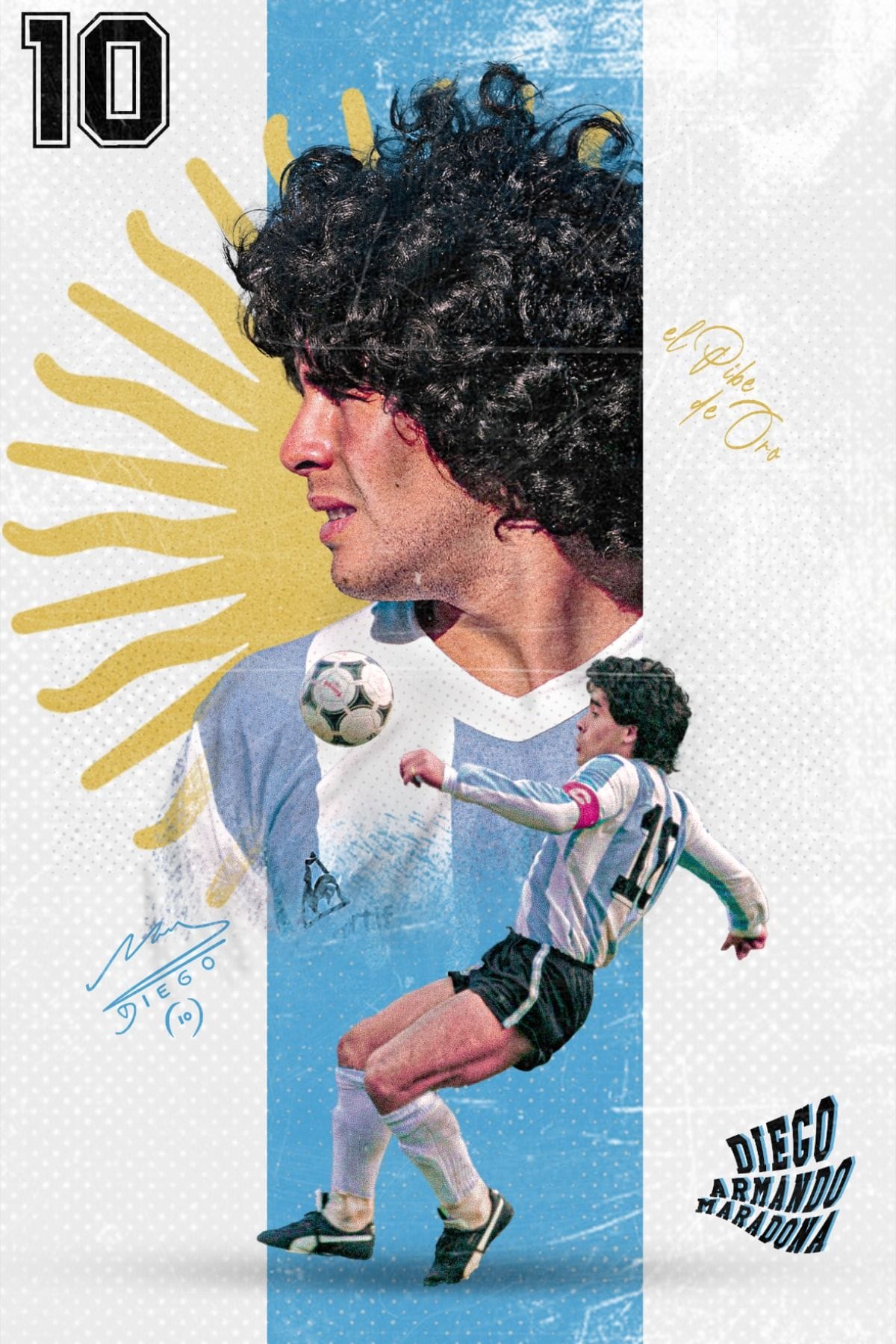 Diego Armando Maradona - Argentina Speed art | football design