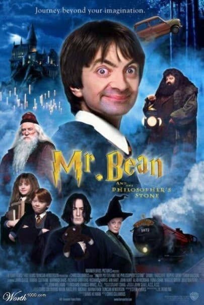 28 Creepy Photoshopped Pictures Of Mr. Bean
