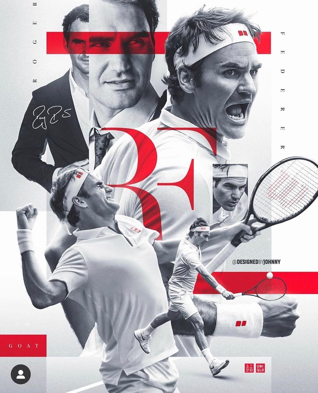 Roger Federer poster