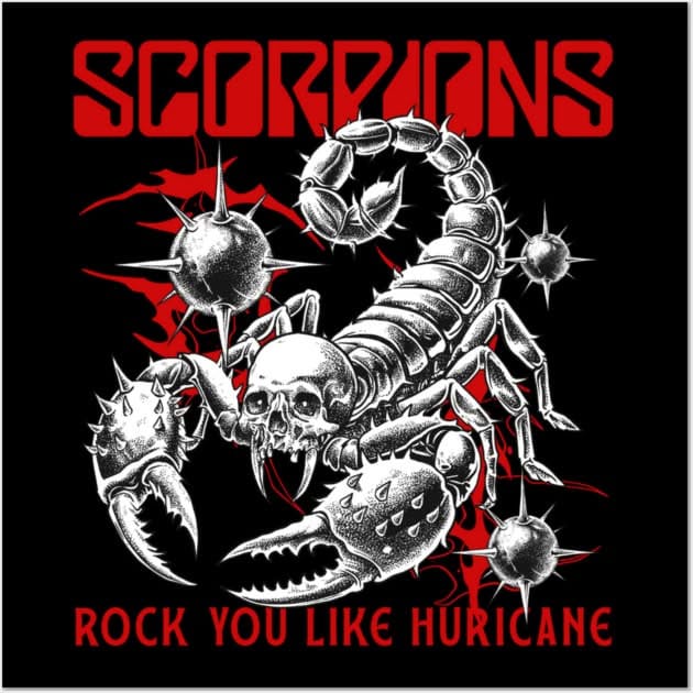 Scorpions - Rock You Like Huricane Poster