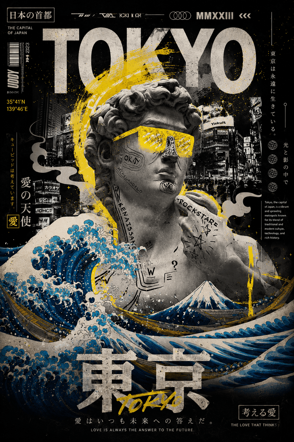 Tokyo Renaissance – Japanese Streetwear Art Poster | Neo Tokyo Wave Aesthetic
