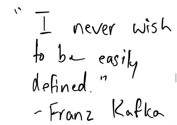 Franz Kafka poster
