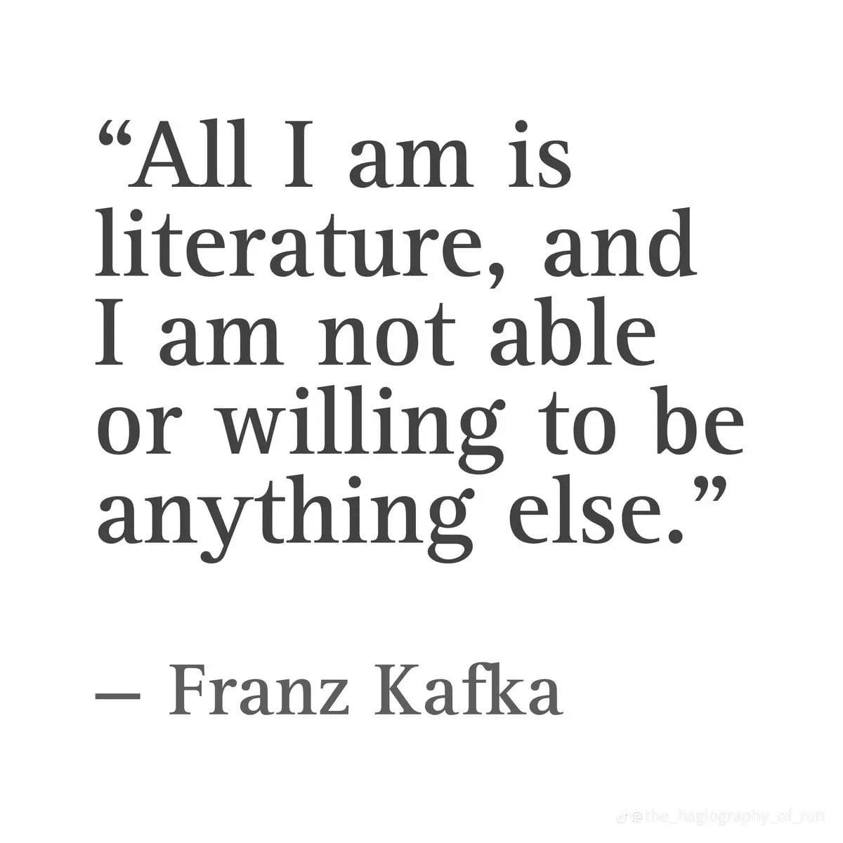 Franz Kafka poster