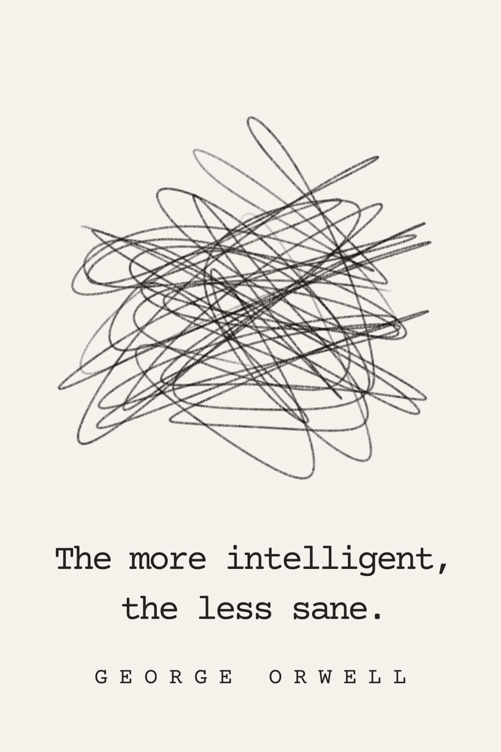 Literary print for a intellectuals and academics | perfect for a writing desk