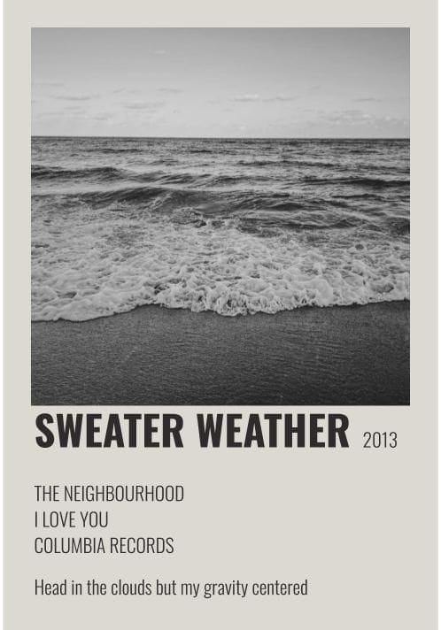 Sweater Weather Poster
