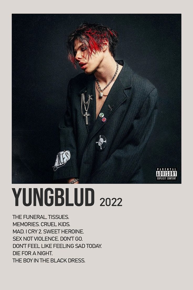 YUNGBLUD By YUNGBLUD Minimalist Album Polaroid Poster