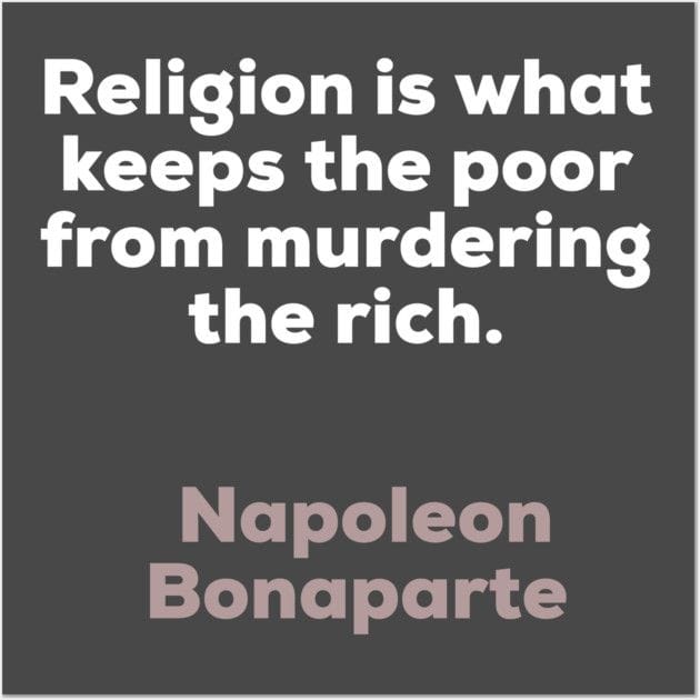 Religion - Napoleon Bonaparte Poster