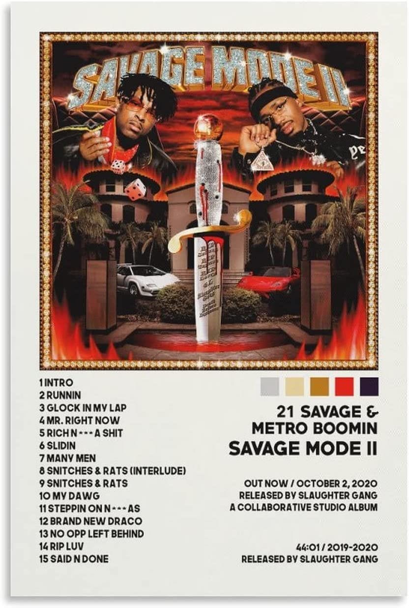 Savage Mode II Album Poster