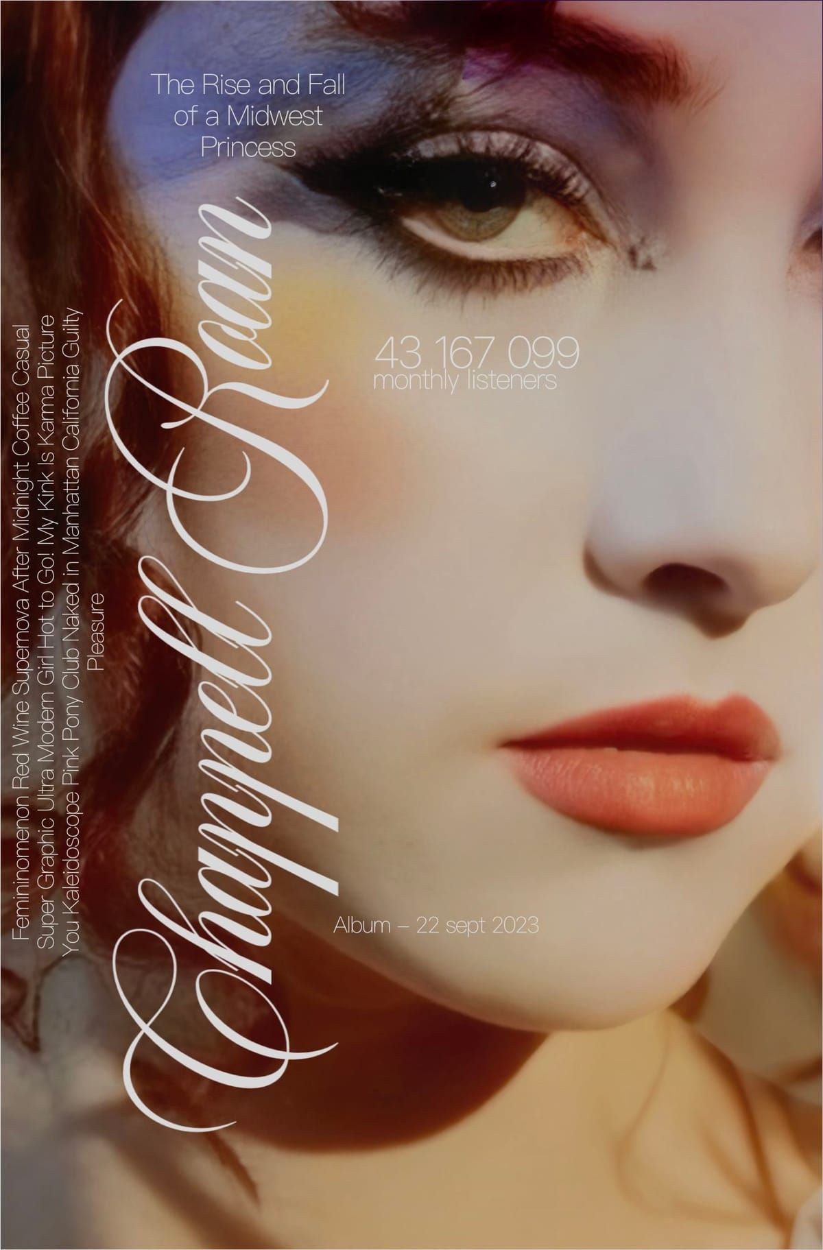 chappell roan , the rise and the fall of the midwest princess album poster