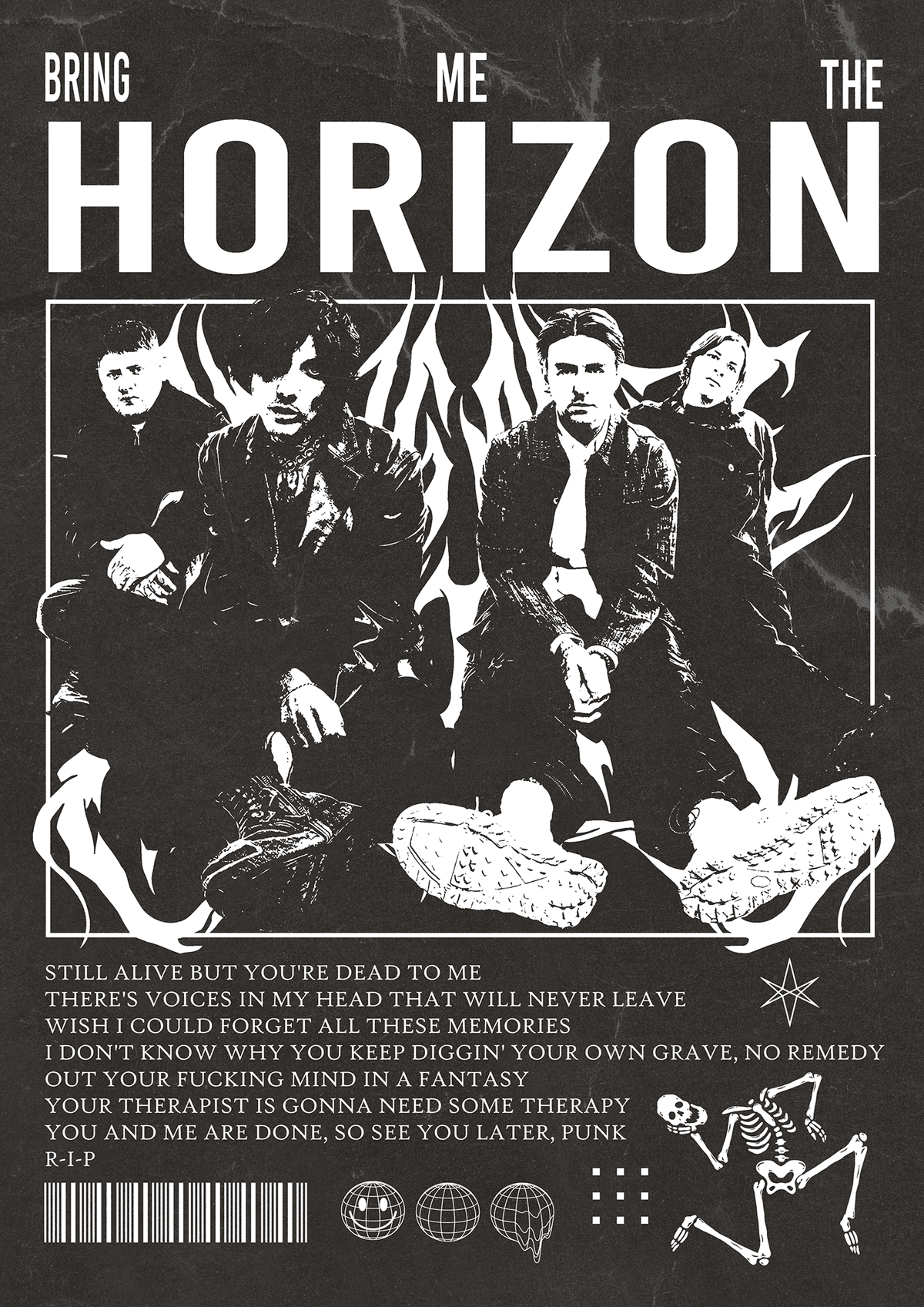 Poster | BRING ME THE HORIZON - R.i.p - Ellen Beatriz