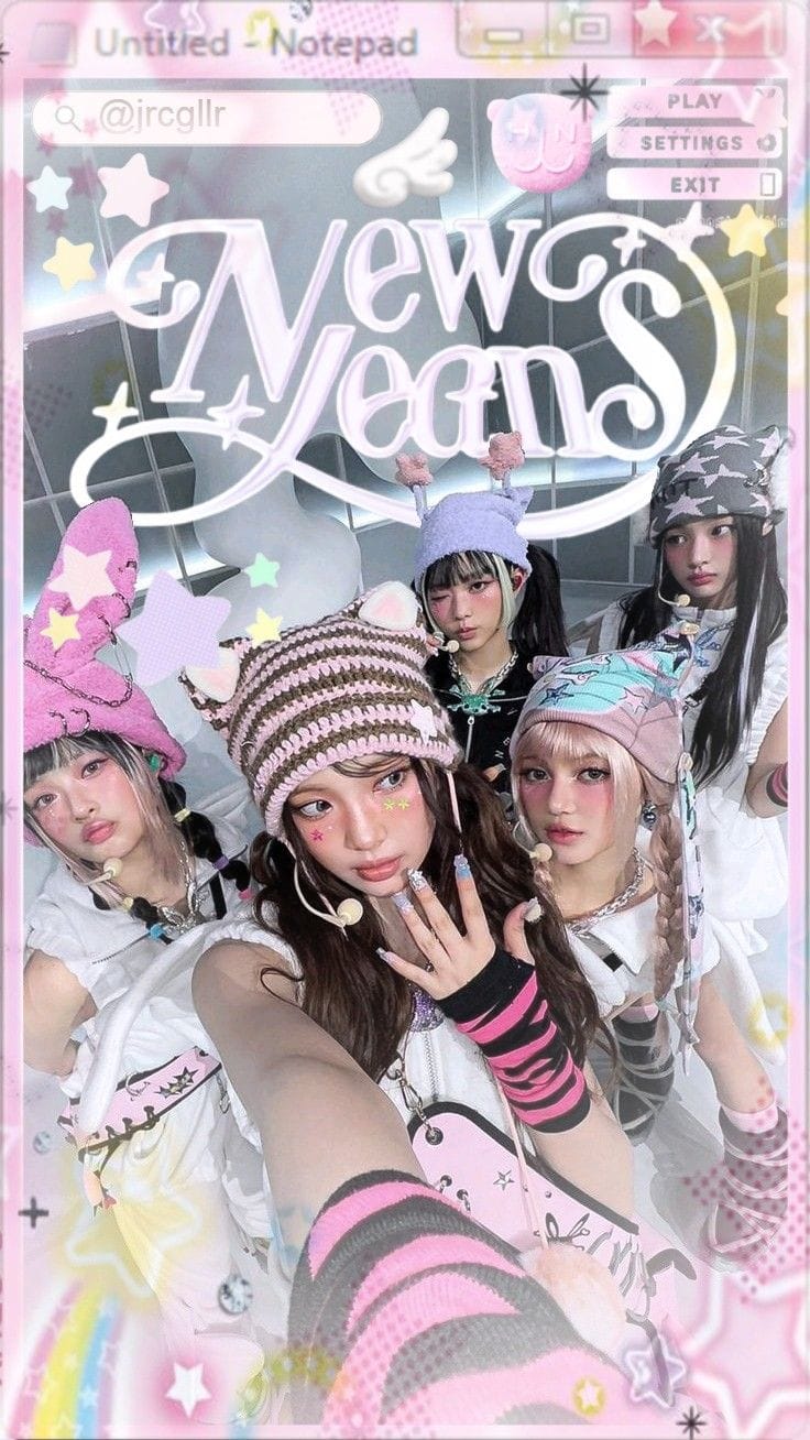 newjeans graphic design poster ⋆✴︎˚｡⋆