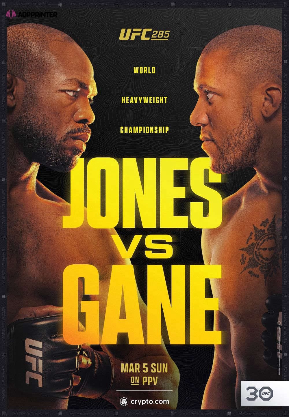 UFC 285 Fight Poster - Gift For Home Decoration | Jon Jones vs Ciryl Gane