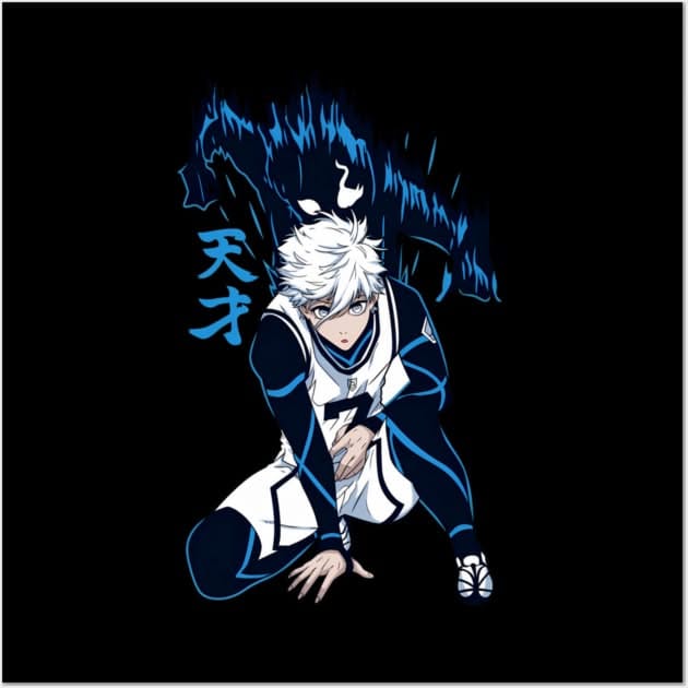 Nagi Seishiro Genius Aura Blue Lock Anime Art Poster