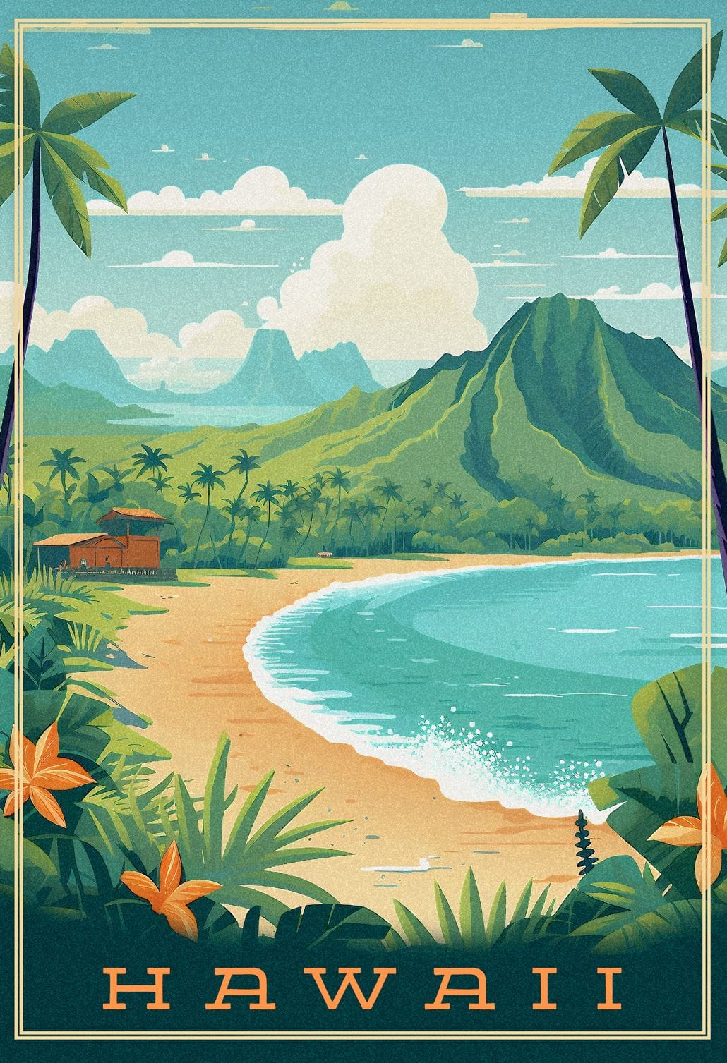 Hawaii Beach art print