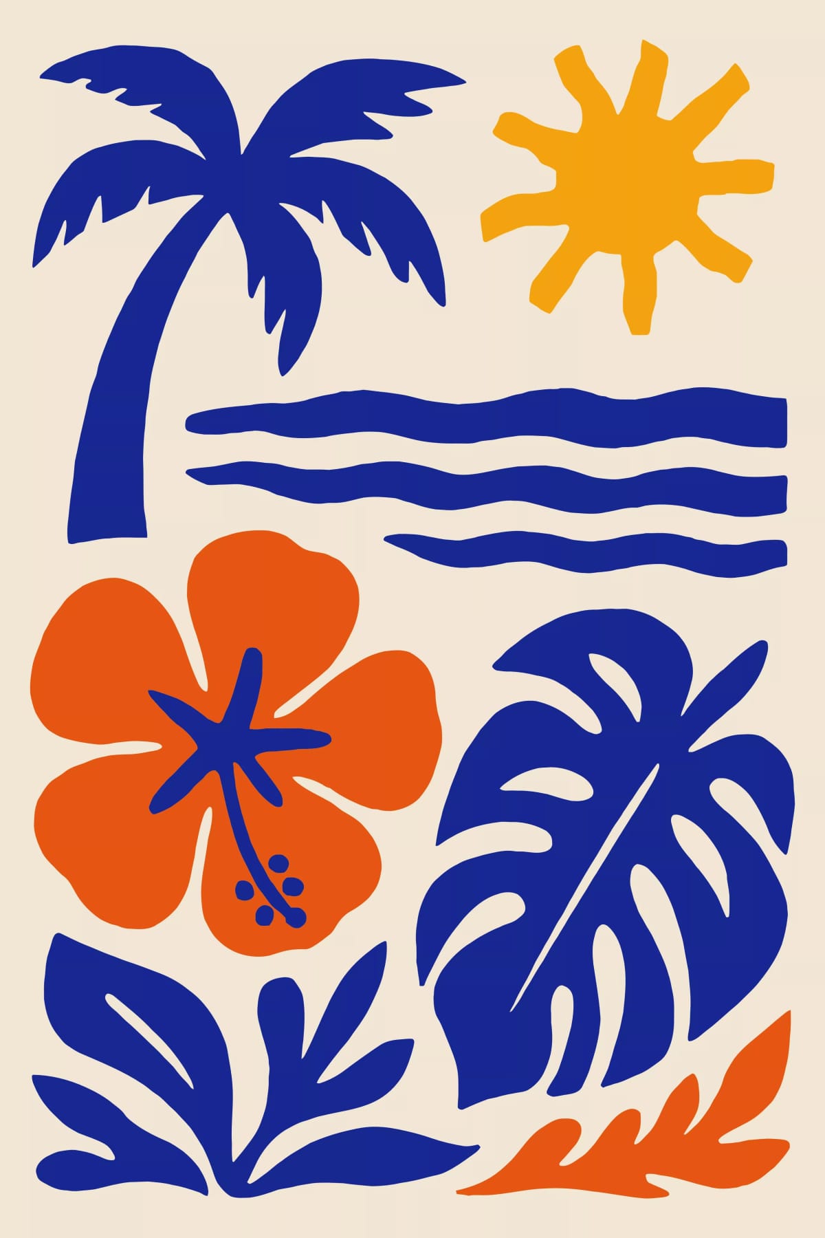 Hawaii Nature Blue Art Print