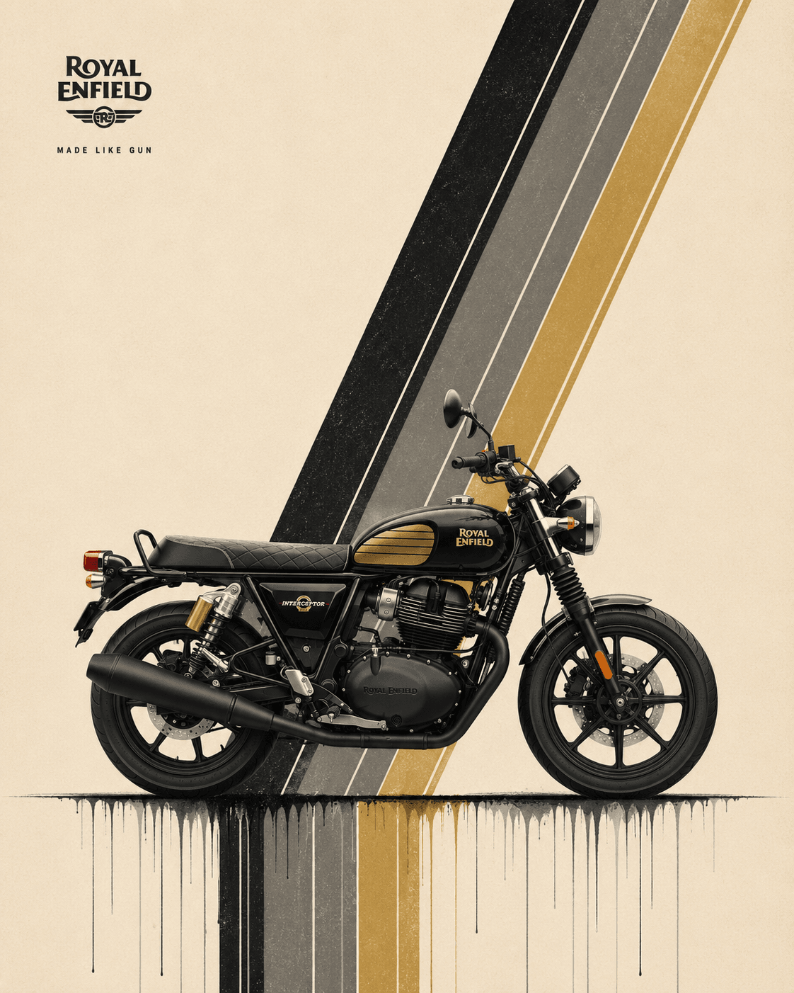 Royal Enfield Interceptor 650 Black Ray