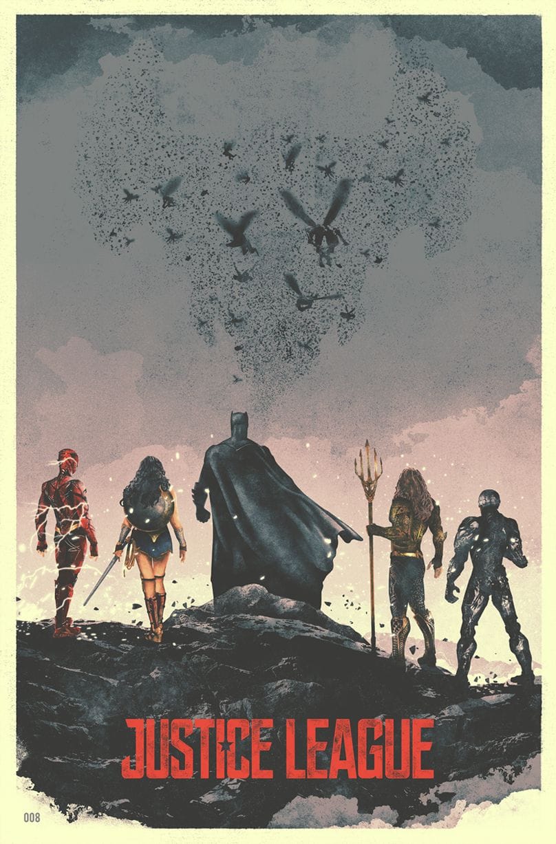 Justice League Illustrated Poster - The Brave Union