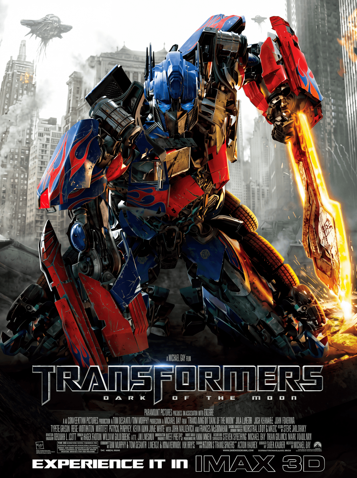 Transformers: Dark of the Moon 27 x 40 Movie Poster - Style D - Regular Poster Paper