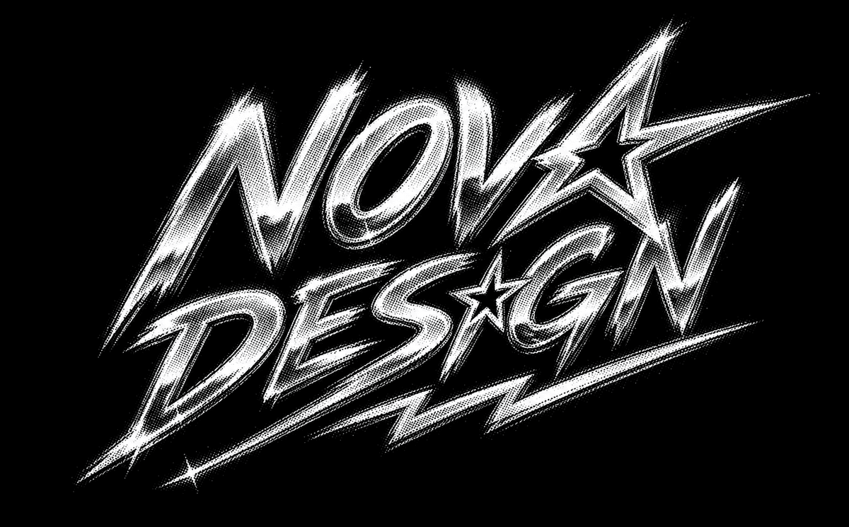 NOVA DESIGN HALFTONE CHROME EFECT