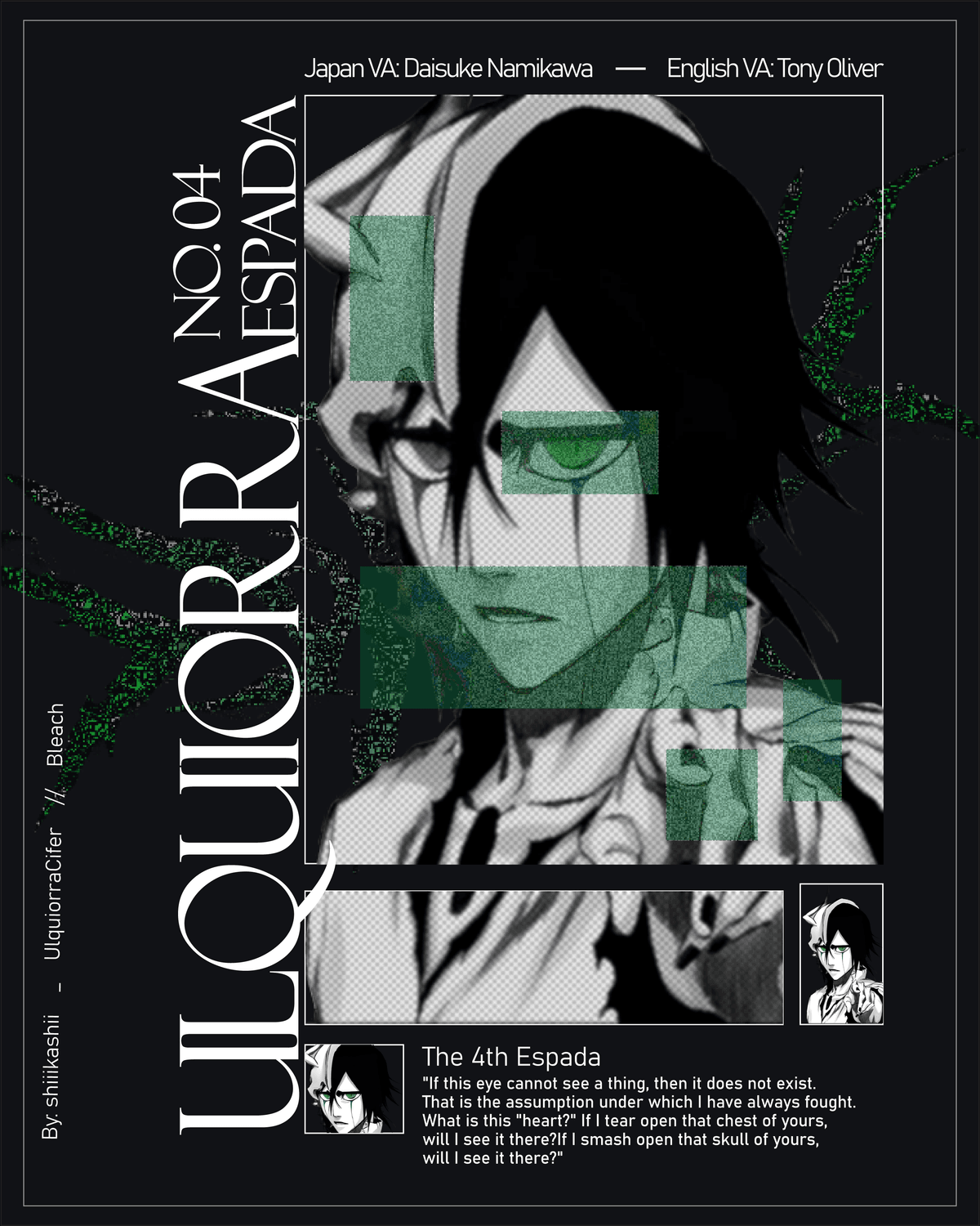 ULQUIORRA POSTERR #ulquiorra #bleach