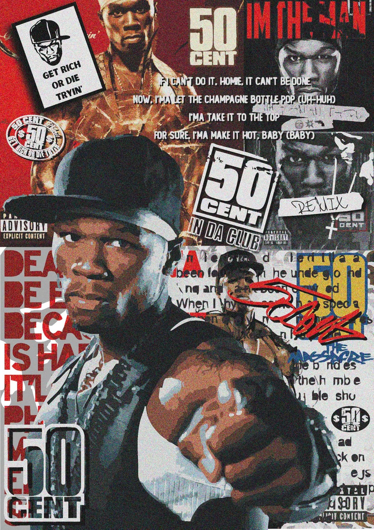 50 Cent Old School Poster