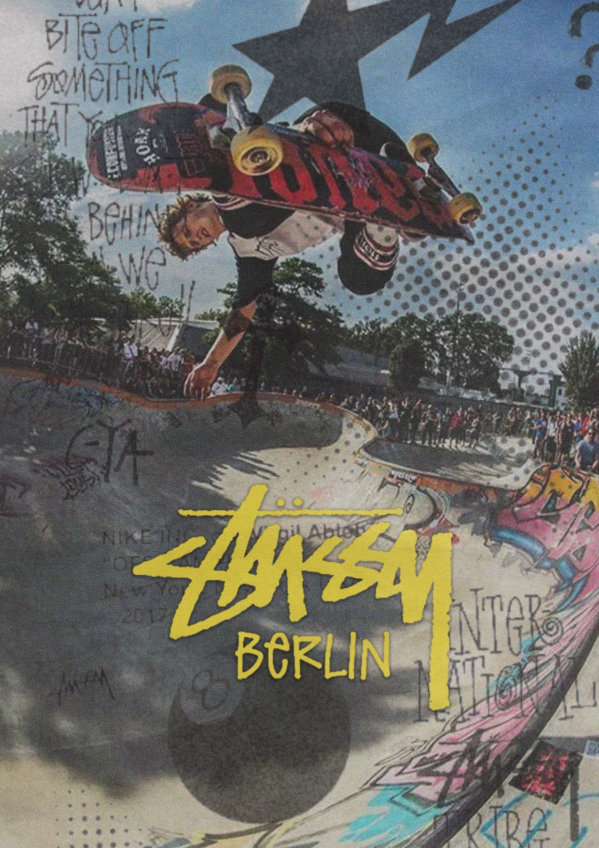 Stüssy Berlin Skate Poster Design Inspiration