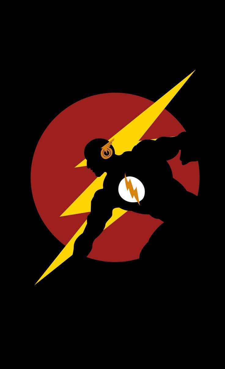 ⚡🦸The Flash Humanized Logo Poster ⚡🟡 | Speed Force Hero 🔥