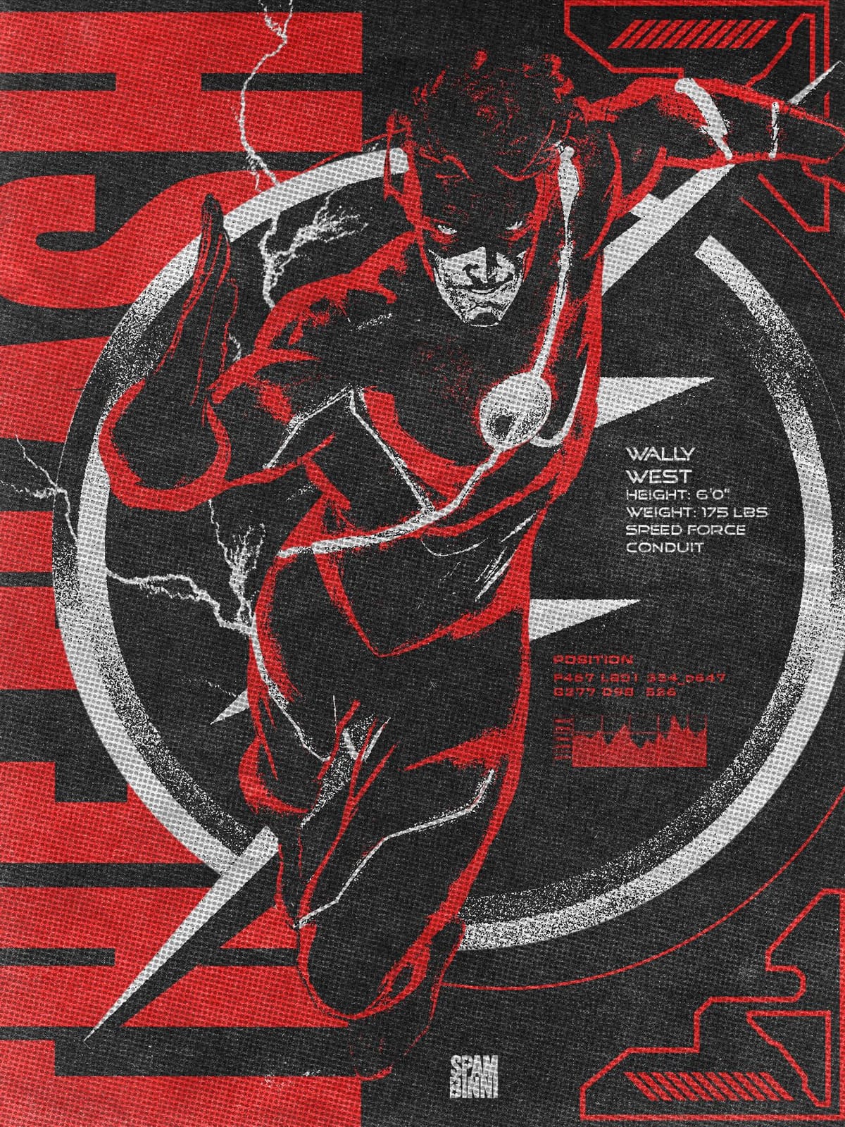 WALLY WEST | THE FLASH | DC | POSTER | GRAPHIC DESIGN