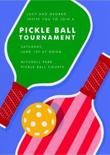 It’s a Pickle - Sports Invitation