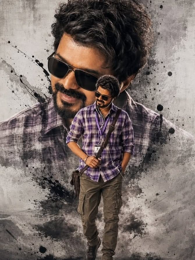 ​🔥 Thalapathy Vijay Master Movie Super Hit Look HD Poster 🔥