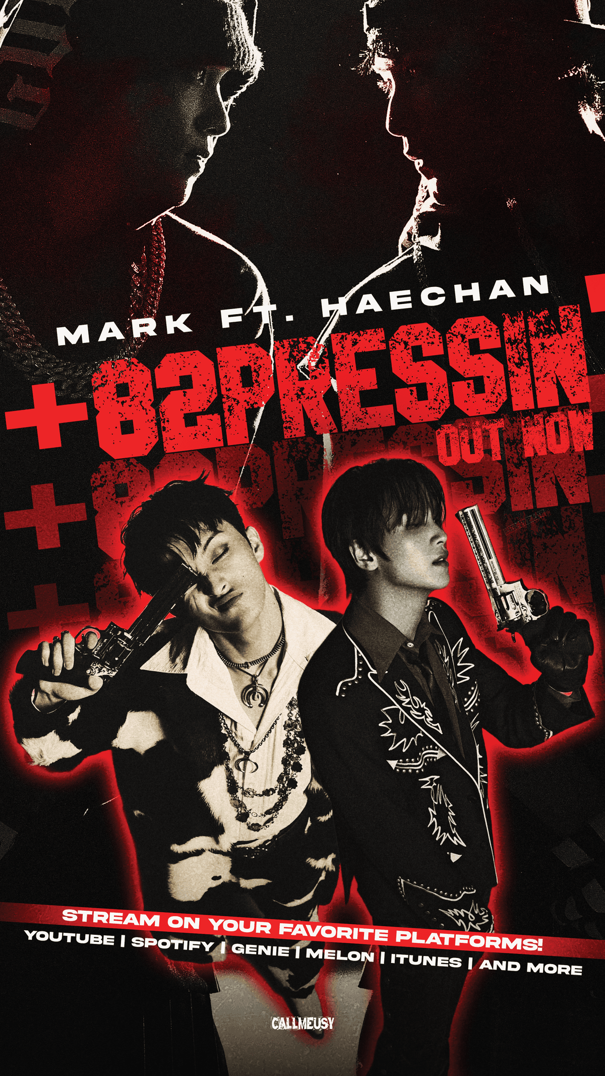 HAECHAN ft. MARK+82 Pressin' Poster