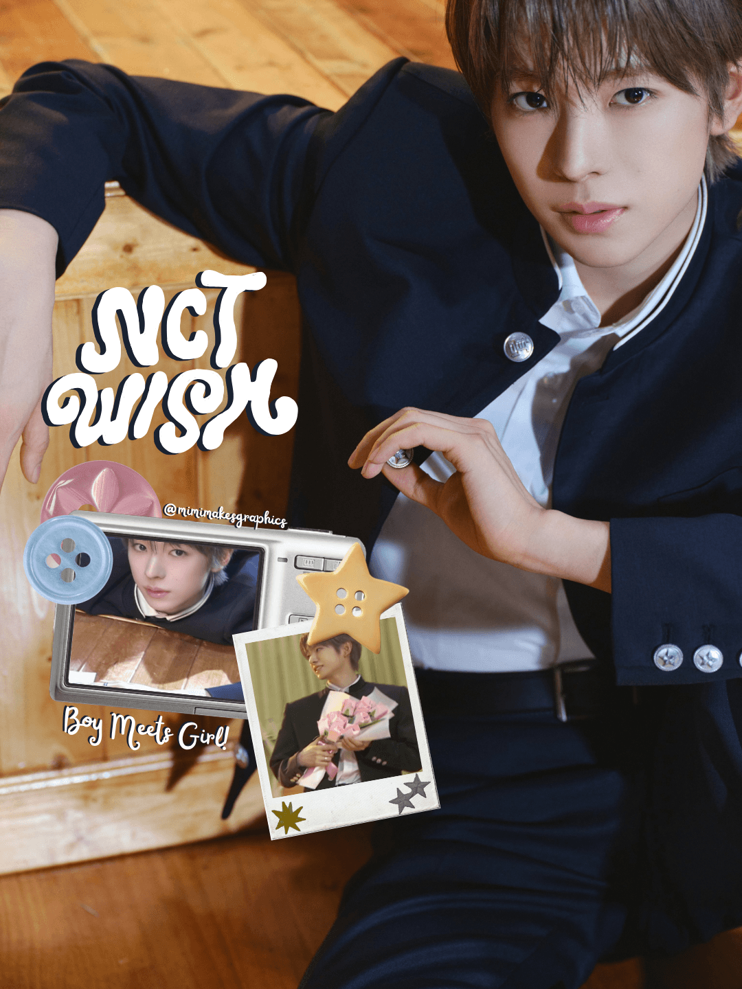 nct wish 'boy meets girl' yushi poster