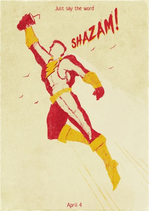 Shazam Alternative Poster - Created by Bogdan Timchenko