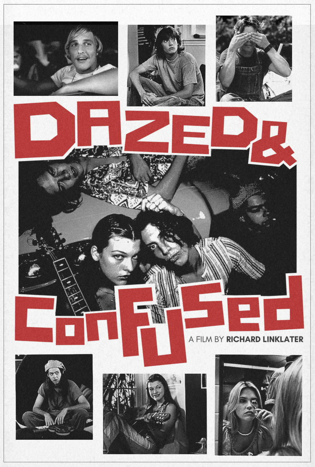 Dazed And Confused (1993) Richard Linklater Matthew Mcconaughey coming of age poster